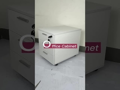 木製の3つの引出しのファイル キャビネット