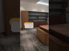 モダンなL型エグゼクティブコーナーオフィスデスク