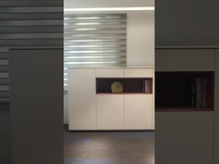 BESTON オフィス家具 木製のファイルキャビネット ホワイト 収納キャビネット