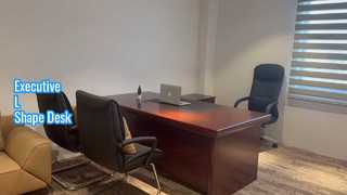 外観: 最もクラシックでありながら L 字型の Boss オフィスデスク