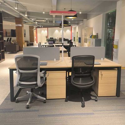 オフィス 家具 メーカー 木製の線形作業台 オフィステーブル